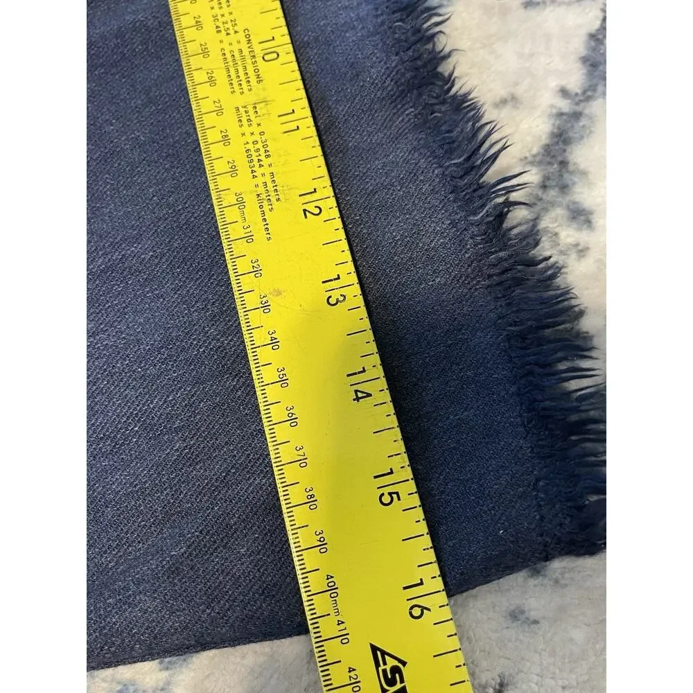 Anthropologie Pilcro The Adi Linen Mid-Rise Wide leg Flare Pants Navy 31 - Picture 11 of 11